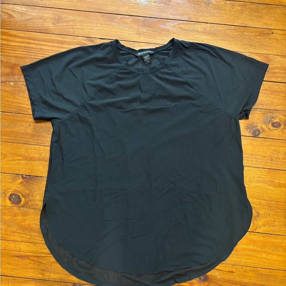 Athleta Black Short Sleeve Tee